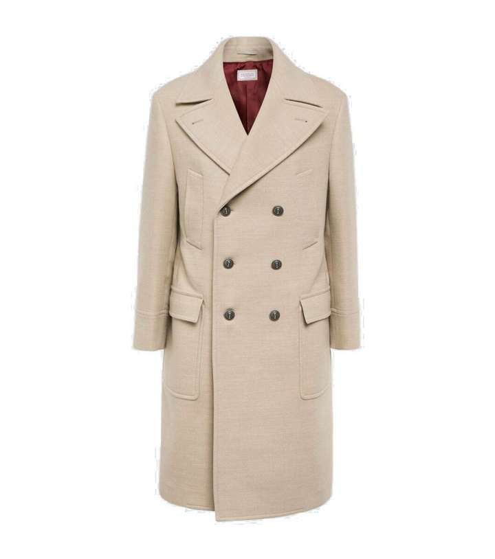 Photo: Brunello Cucinelli Double-breasted wool coat