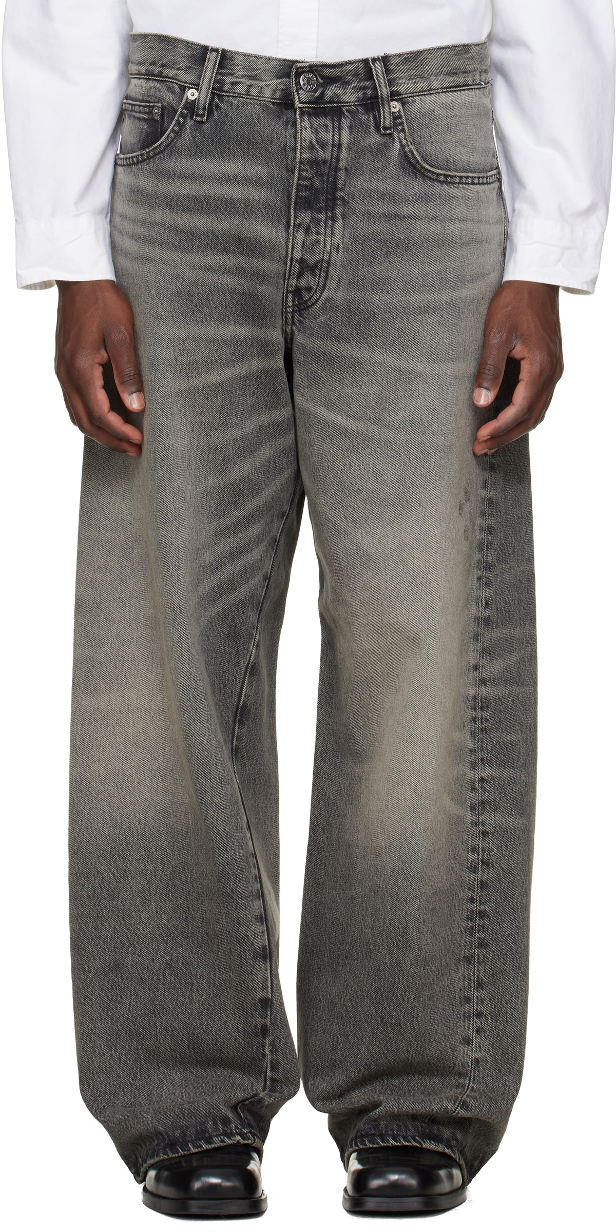 sunflower wide twist denim グレー　28x32 Sunflower Gray Super Wide Twist Jeans Sunflower