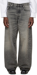 Sunflower Gray Super Wide Twist Jeans
