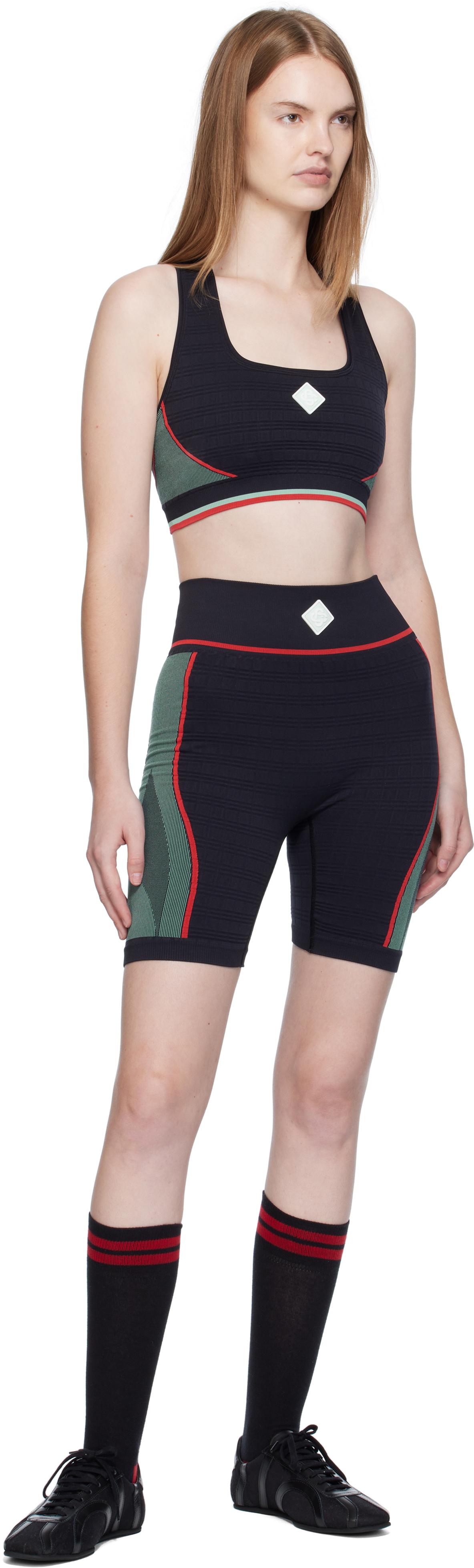 Casablanca Black Seamless Sport Shorts
