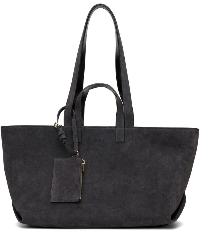 Photo: A.P.C. Gray Drummer Tote