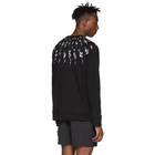 Neil Barrett Black Fair-Isle Anemone Lightweight Sweatshirt