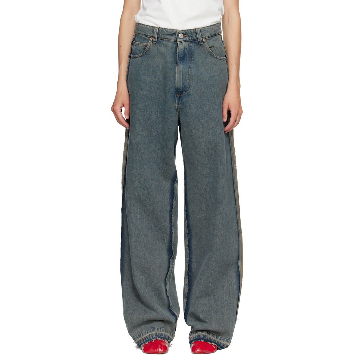 MM6 Maison Margiela Blue 5-Pocket Jeans