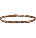 Luis Morais - Multi-Stone and Gold Bracelet - Brown