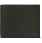 PAUL SMITH - Striped Leather Billfold Wallet - Green