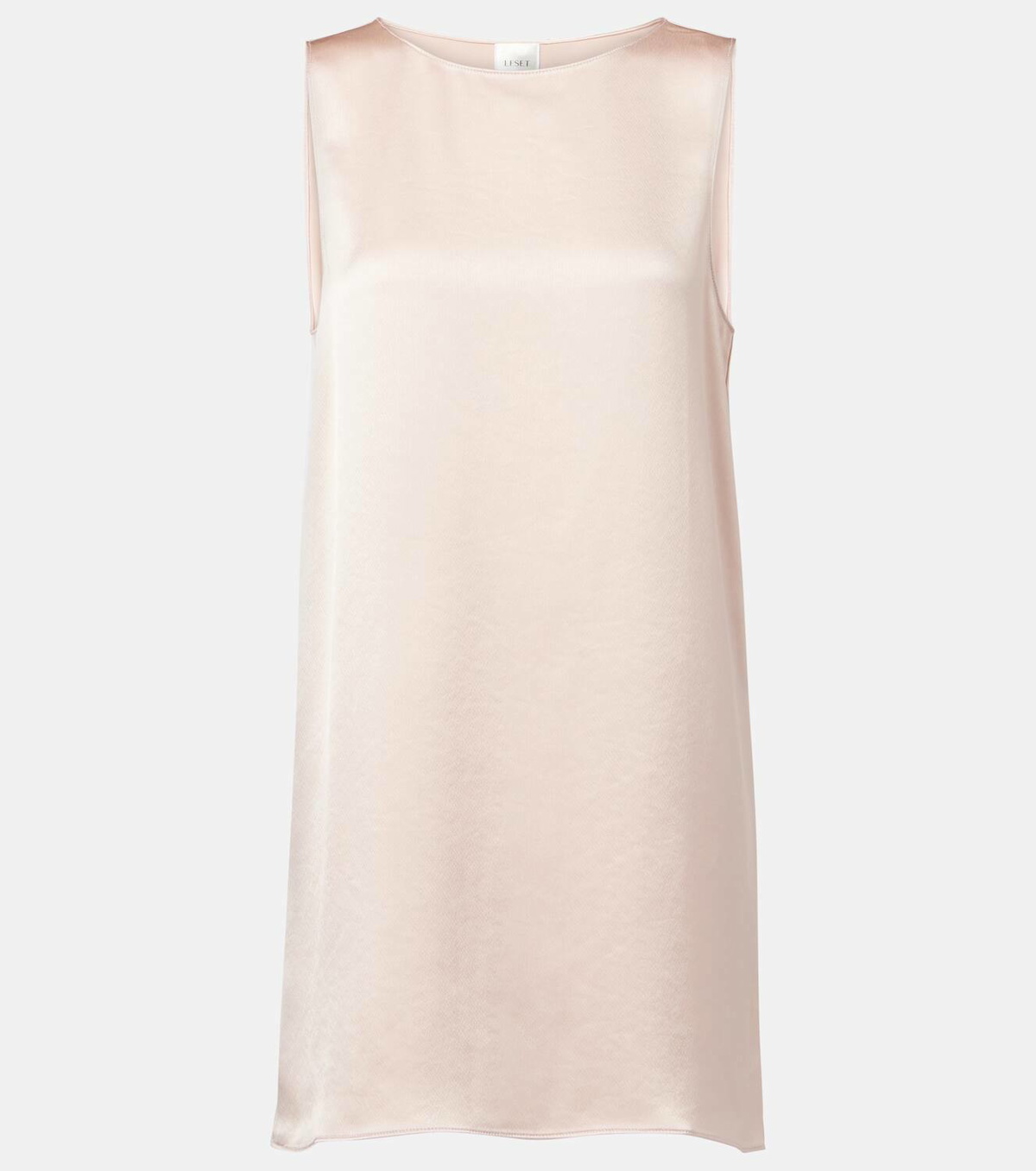Leset Barb satin minidress