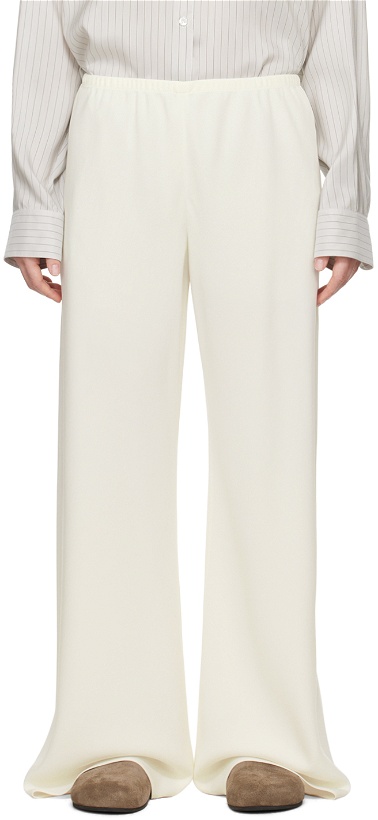 Photo: The Row Off-White Gala Trousers