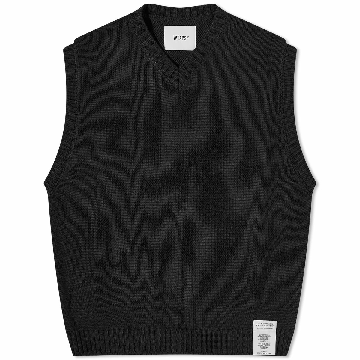 WTAPS Men's 01 Knitted Vest in Black WTAPS