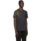 Dolce and Gabbana Black Paint Splatter T-Shirt