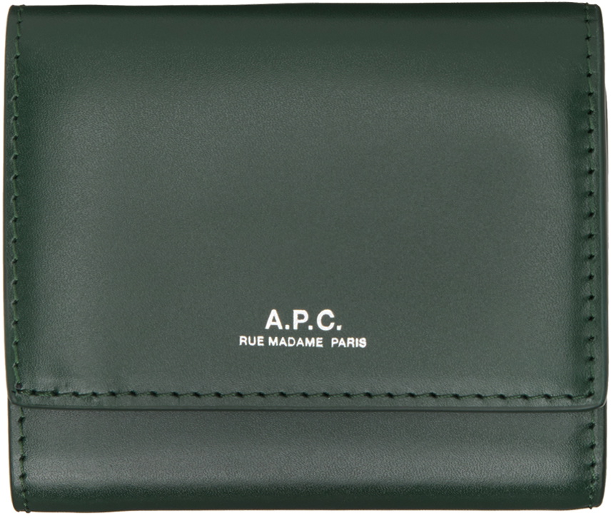 Photo: A.P.C. Green Lois Compact Small Wallet