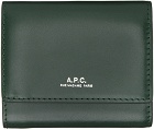 A.P.C. Green Lois Compact Small Wallet