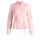 Damson Madder Women's L/S Wendy Sheer Blouse Presented By END. in Pink