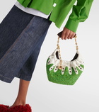 Loewe Squeeze Fruit Mini beaded leather tote bag