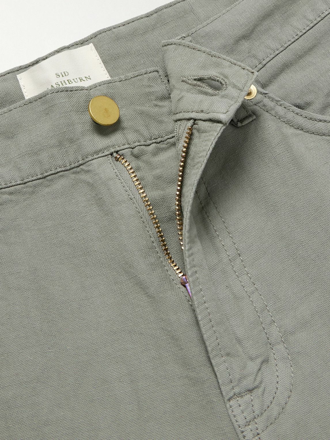 Sid Mashburn - Straight-Leg Hemp and Cotton-Blend Canvas Trousers - Green