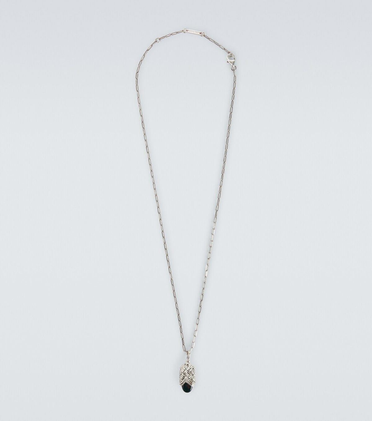 Bottega Veneta Sterling silver pendant necklace