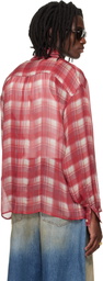424 Red Silk Shirt