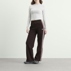 Adidas Women's Firebird Loose Trackpants in Aurora Coffee/Sandy Pink