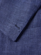 Eleventy - Stretch-Linen, Wool and Silk-Blend Suit Jacket - Blue