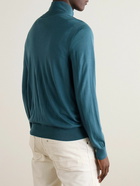 Paul Smith - Merino Wool Half-Zip Sweater - Blue