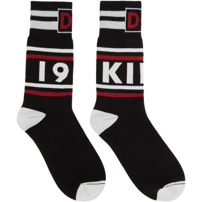 Photo: Dolce and Gabbana Black and Red King 1984 Socks