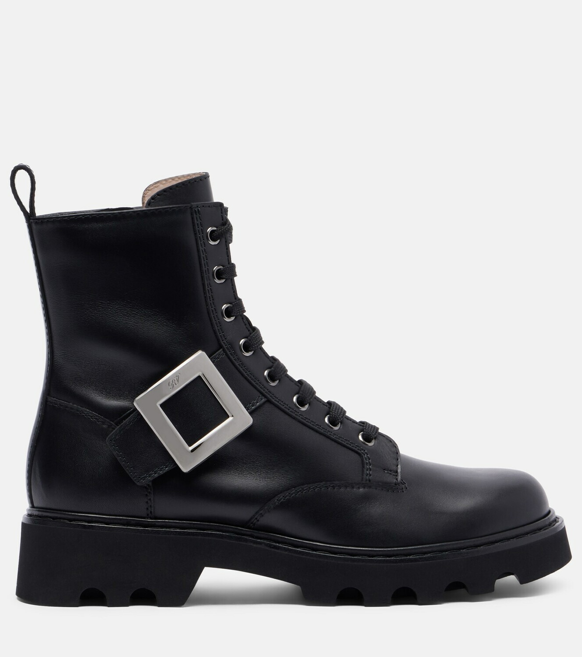 Roger Vivier Viv Rangers leather ankle boots