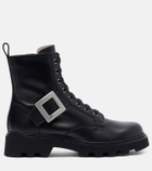Roger Vivier Viv Rangers leather ankle boots