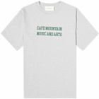Café Mountain Men's Music and Arts T-Shirt in Grey