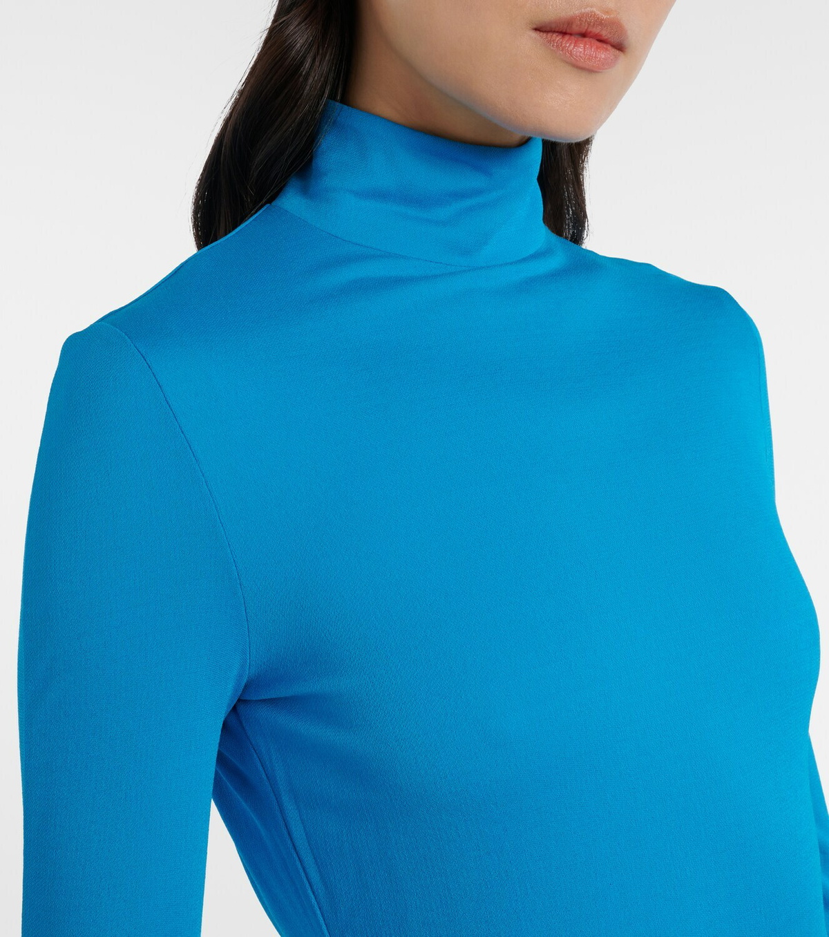 Alaïa Open-back jersey midi dress