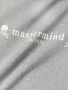 Mastermind World - Glittered Logo-Print Cotton-Jersey Hoodie - Gray