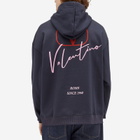 Valentino Men's Logo Popover Hoodie in Navy