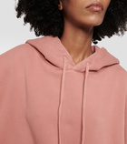 Acne Studios Fester cropped cotton fleece hoodie