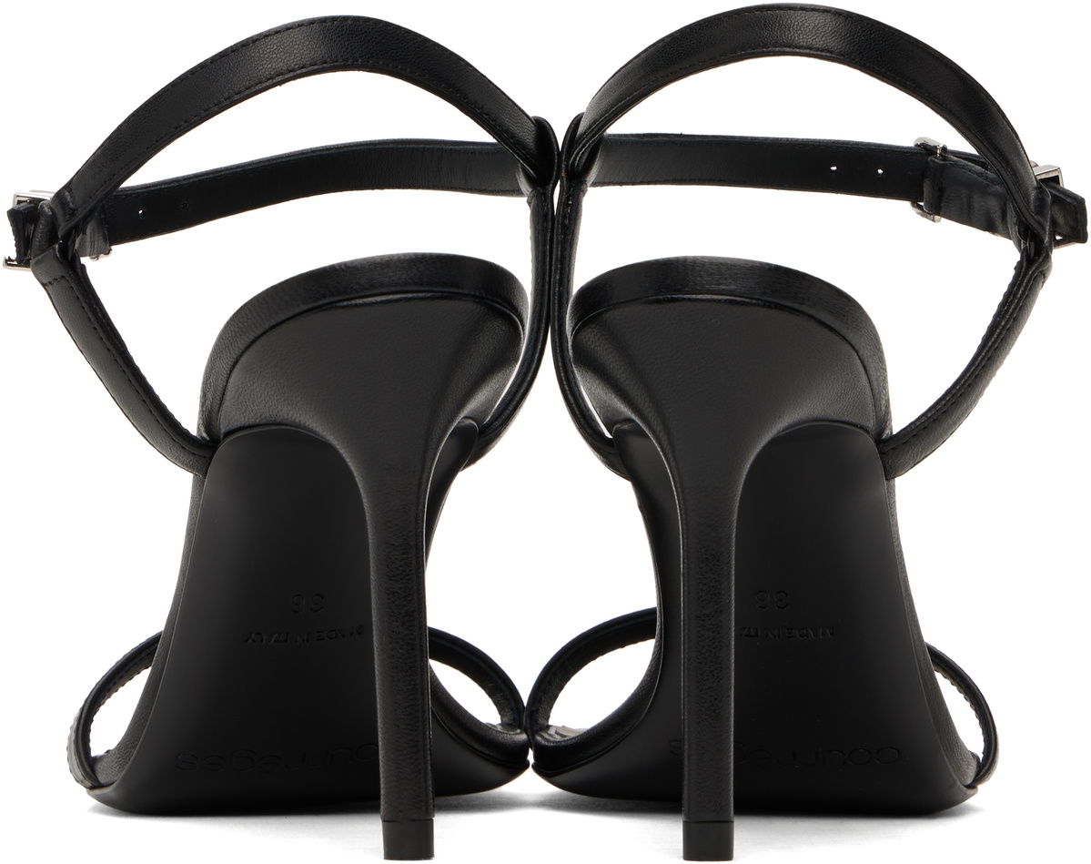 Courrèges Black AC Heeled Sandals