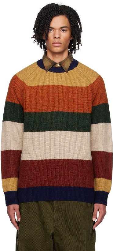 Photo: BEAMS PLUS Multicolor Stripe Sweater