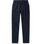 Aspesi - Tapered Cotton and Linen-Blend Twill Trousers - Blue