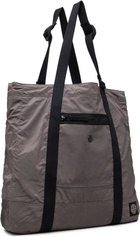 Stone Island Gray 9200012 Coated Nylon Metal ECONYL Tote