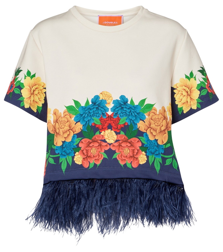 Photo: La DoubleJ La Scala floral cotton jersey T-shirt