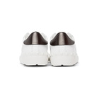 Valentino White and Black Valentino Garavani VLTN Open Sneakers