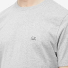 C.P. Company Men's Small Logo T-Shirt in Grey Melange