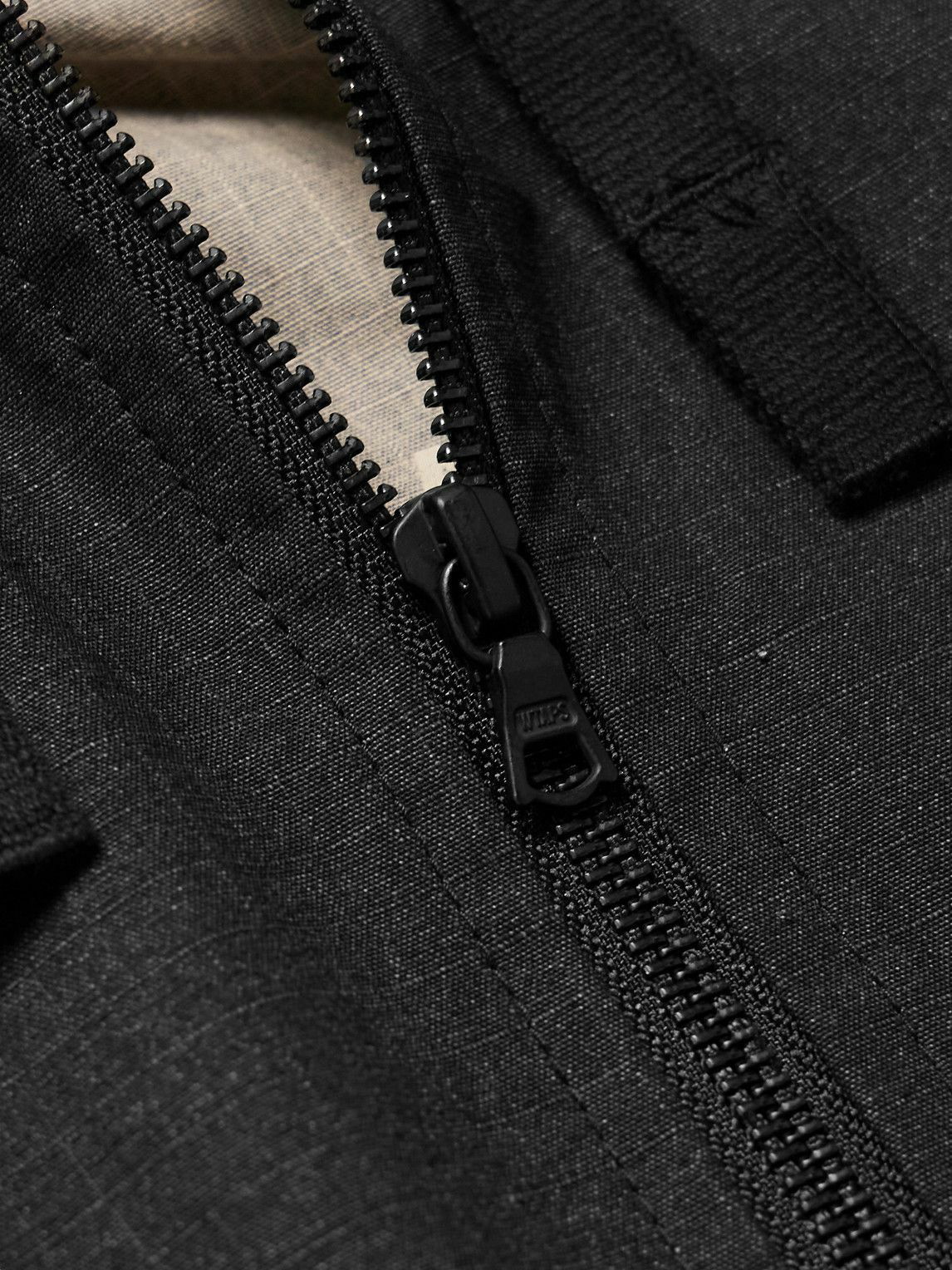 WTAPS - Logo-Appliquéd Cotton-Poplin Hooded Jacket - Black WTAPS