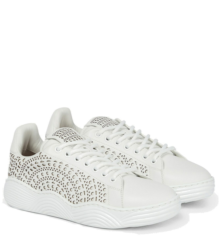 Photo: Alaïa Lazer-cut leather sneakers