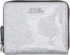 Marc Jacobs Silver 'The Coated Glitter Everyday Slim Compact' Wallet