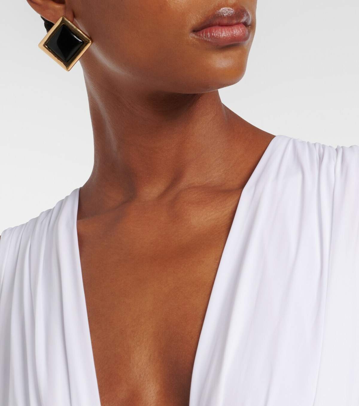 Balmain Embellished jersey maxi dress