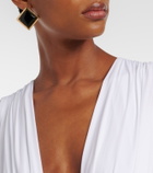 Balmain Embellished jersey maxi dress