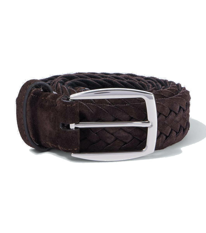 Photo: Brioni Braided suede belt