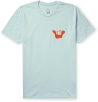 Birdwell - Printed Cotton-Jersey T-Shirt - Blue