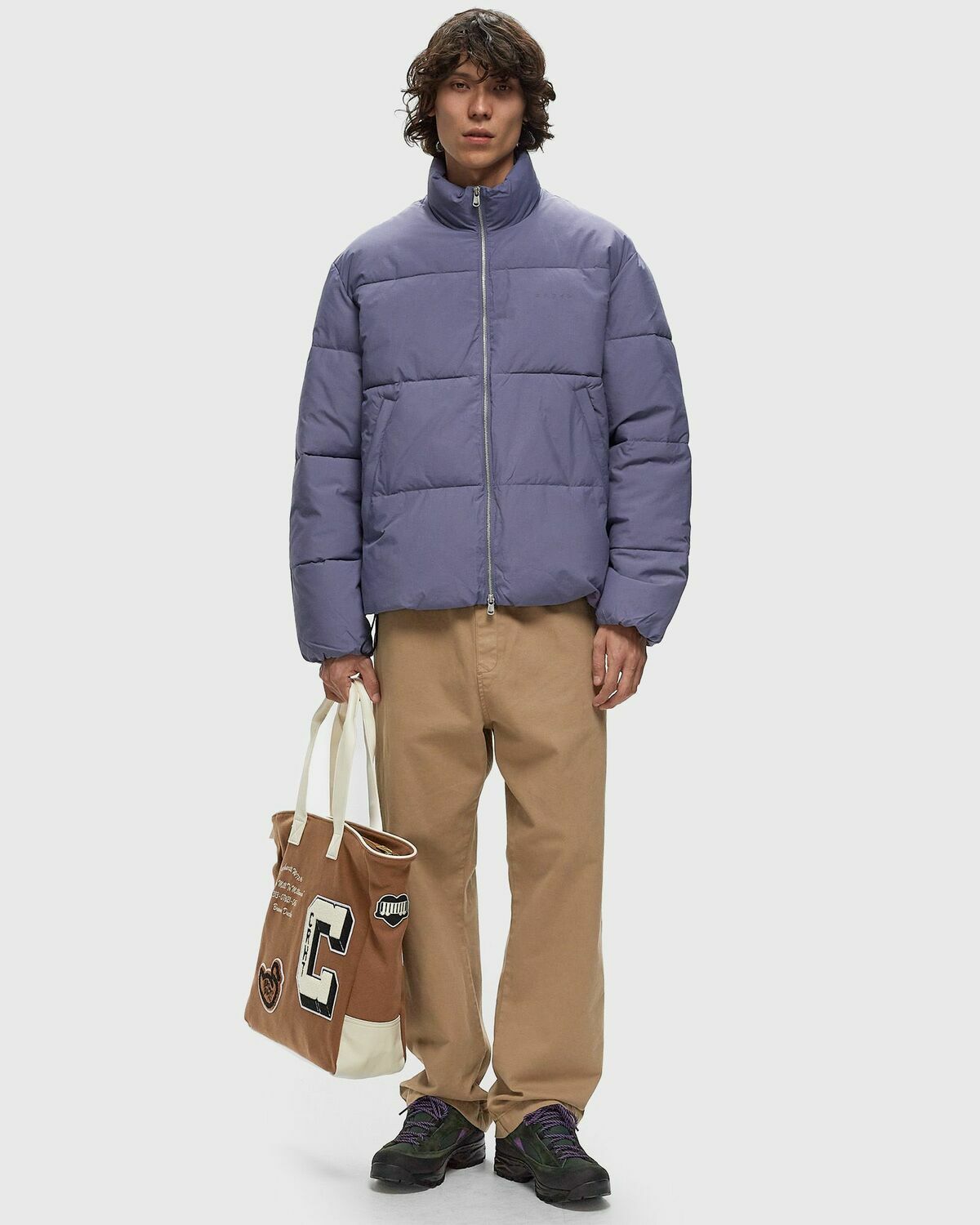 Edwin Puffer Jacket Purple Down & Puffer Jackets