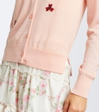 Simone Rocha Crystal-embellished wool and silk cardigan