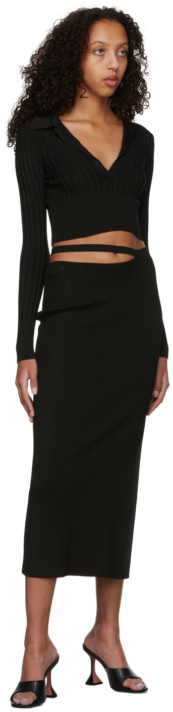 Anna October Black Sandra Knitted Polo