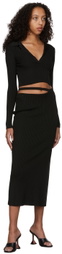 Anna October Black Sandra Knitted Polo