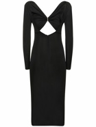 ALEXANDRE VAUTHIER - Cutout Viscose Jersey Midi Dress